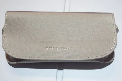NEW - Giorgio Armani Authentic Taupe / Tan Eye Sun Glasses Soft Case Magnetic - Image 1 of 4