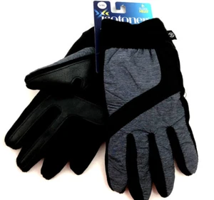 Isotoner Signature Men’s Gray Nylon Sleekheat smarTouch® Gloves Size L/XL - Picture 1 of 2