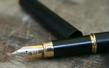 Fountain Pen ~ Black/ Gold ~Iridium Point ~ Germany