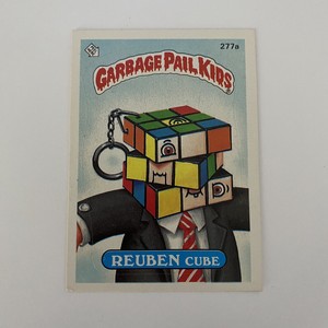 1987 SERIES 7 TOPPS GARBAGE PAIL KIDS 277a REUBEN CUBE
