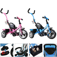 DEUBA Dreirad Kinderdreirad Kinder Lenkstange Trike Fahrrad Baby Kinderwagen