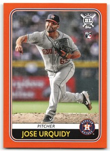 2020 Topps Big League Jose Urquidy Orange Rookie Houston Astros 8