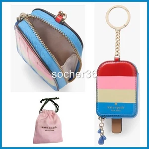 KATE SPADE POPSICLE COIN PURSE / KEYCHAIN / BAG CHARM W/GIFT POUCH NWT $129 - Picture 1 of 5