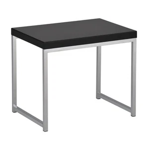 OSP Home Furnishings Wall Street Black/Chrome End Table - Picture 1 of 4