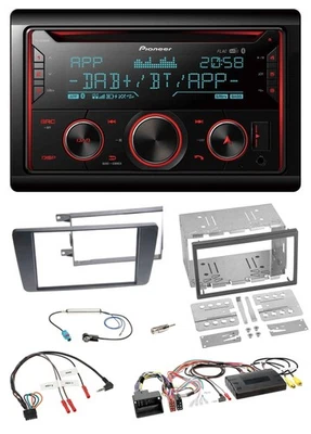 Pioneer 2DIN DAB Lenkrad Bluetooth USB CD Autoradio für Skoda Octavia 09-13 Scou - Bild 1 von 4