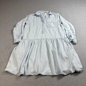 Vestido Grayson Frank & Eileen Mujer XS (01) Azul Claro Cambray Cintura Caída Boho - Imagen 1 de 15
