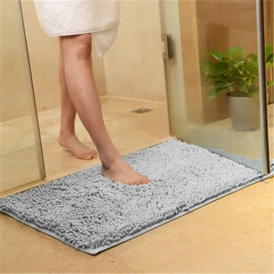 Alfombra de baño de chenilla de 40*60 cm alfombra antideslizante felpudo alfombra de piso de dormitorio Ru↔ Foto 1 de 4