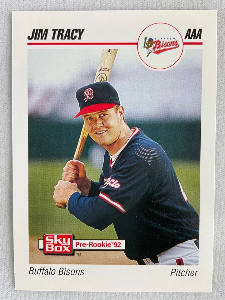 1992 Buffalo Bisons-SkyBox Minor League Baseball Card#43-Jim Tracy - Image 1 of 1