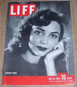 Life Magazine July 24, 1944 Jennifer Jones De Gaulle Italy's Art London WW II - Picture 1 of 1