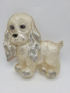 Seltener perlmuttfarbener Lucite Cocker Spaniel Hund Wandbehang (C1) - Bild 1 von 11