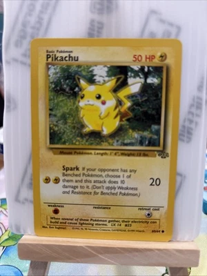 1999 Pokémon Pikachu 60/64 Jungle BASE SPARK Pokemon Card NEAR MINT Ungraded - Image 1 of 4