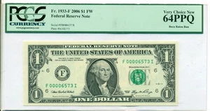 2006 $1 Dollar FRB Atlanta Bank Note Very Choice New 64 PPQ PCGS Boca Raton Run - Picture 1 of 4