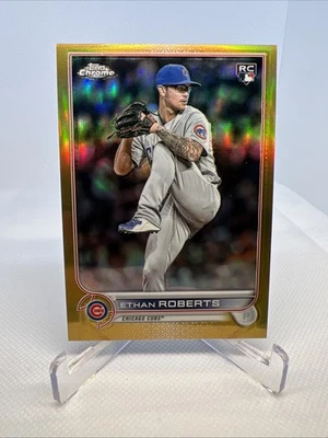 Ethan Roberts True Gold Rookie /50 2022 Topps Chrome - Image 1 of 3