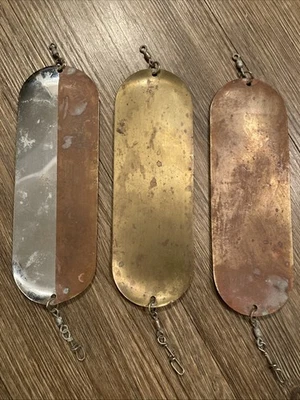 De colección 1 Les Davis 8" + 2 Luhr Jensen 8" Talla 0 Arenque Dodger Salmón Pesca EE. UU.! Foto 1 de 4