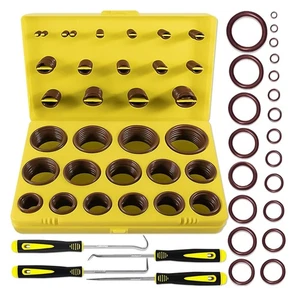 Viton O-Ring Assortment - 386 Pieces in 30 Sizes for Easy Installation & Repair - Picture 1 of 9