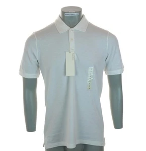 Nueva Camisa Polo Para Hombre Perry Ellis Elastizada Pequeña Manga Corta Blanca - Imagen 1 de 3