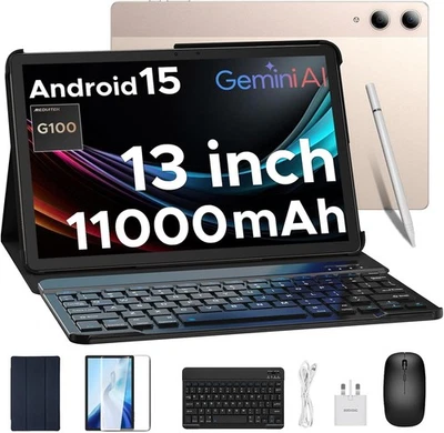 DOOGEE TAB E3 Pro 13 VIP  32GB RAM 256GB ROM Keyboard Pen Mouse TABLET GOLD 4G. - Image 1 of 4