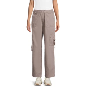 Pantalones cargo Tinseltown gris pierna ancha carrera chic oficina juniors talla 11 nuevos con etiquetas - Imagen 1 de 15