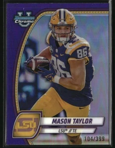 2024 Bowman U Chrome #128 Mason Taylor Purple Refractor #/399 LSU Tigers - Picture 1 of 2