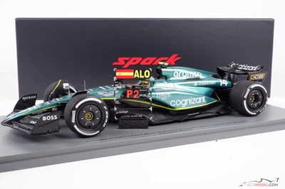 Aston Martin AMR23 - Fernando Alonso (2023) 2nd place Canada, 1:18 Spark 18S956 - Bild 1 von 4