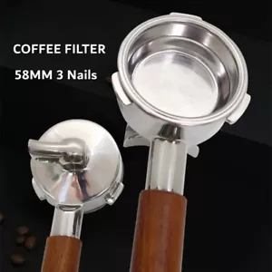 Portafiltro de café de caño simple/doble 58 mm 3 clavos para hibrew - Imagen 1 de 21