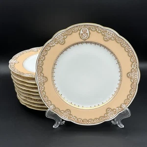 Juego de 10 placas Haviland Limoges JW Boteler Washington DC 9 1/4" anteriores a 1876 - Imagen 1 de 19