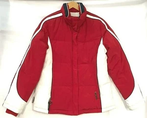 Women's ZeroXposur Red & White Winter Coat Medium Regular Full-Zip/Snap  [C10] - Picture 1 of 9