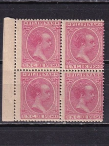1894 - España - Filipinas - Alfonso XIII - Edifil 109 - Bloque 4 - MNH - Imagen 1 de 2