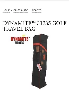 Dynamite Golf Travel Bag Black & Red 31235 - Foto 1 di 9