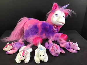 Just Play Unicorn Surprise Livia Pink Purple White Plush 5 Babies Lovey 2017 - Picture 1 of 6