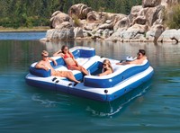 5 Person Inflatable Raft Lake River Big Large Floaties W/ Anchor For Adults