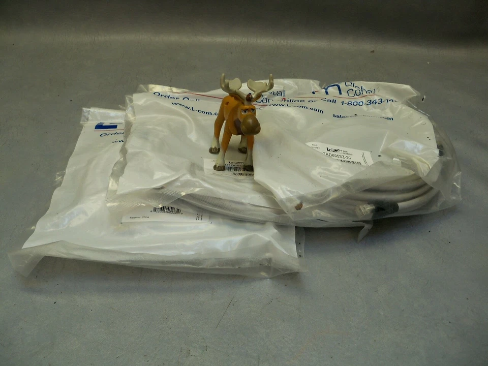 Ethernet Cable Cat Cat 6 RJ45 20 ft L-Com TRD695SZ-20 Lot of 3 - Image 1 of 4