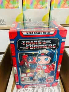 POP MART Mega Space Molly 400% Optimus Prime Transformers Figur aus Japan Neu - Bild 1 von 7