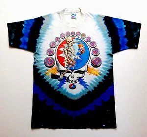 Camiseta Grateful Dead Camiseta De Colección 1994 Hockey NHL '94 Stick Puck Tie Dye GDM L - Imagen 1 de 11