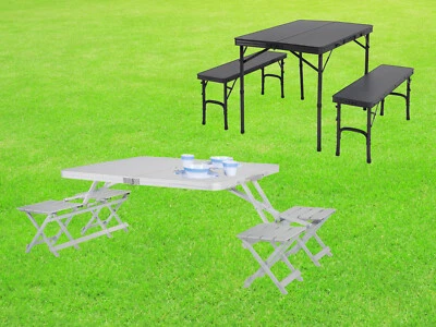 Gartenmö SET stabile Campingtische Festzeltgarnitur Bierzeltgarnitur für Balkon - Bild 1 von 4