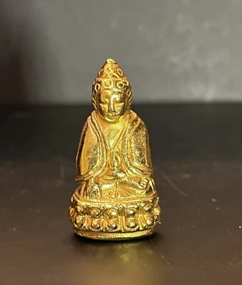 ANTIGUO AMULETO TAILANDÉS BUDA, PHRA KRING PAWARET HOM KHLUM, WAT BOWONNIWET VIHARA Foto 1 de 4