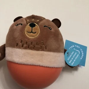 Juguete Manhattan. Company Baby Rattle Wobbly-Bobbly Bear juguete hinchable suave - Imagen 1 de 12