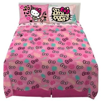 Juego de sábanas de microfibra para niños Hello Kitty "Wild Jungle" - W1008021299, W3147596369 Foto 1 de 4