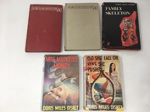 5 x Doris Miles Disney Vintage Crime Fiction HB Seltene Arbeit Lot Konvolut - Bild 1 von 23