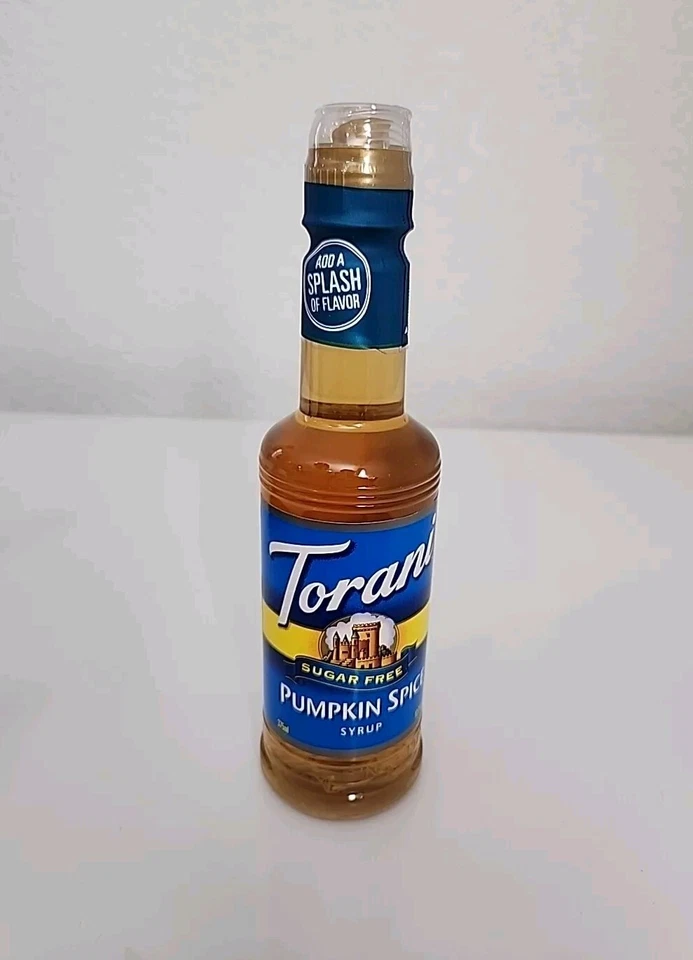 TORANI Sugar- PUMPKIN SPICE Coffee Syrup 12.7 Ounce (1 Bottle)