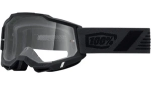 100% Accuri 2 Black Scranton Goggles - Clear Lens 50013-00018 NEW - Picture 1 of 1