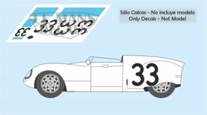Decals Cooper T39 Le Mans 1956 33 1:32 1:24 1:43 1:18 1:64 1:87 slot calcas - Picture 1 of 1