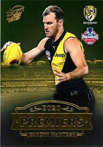 ✺New✺ 2020 RICHMOND TIGERS AFL Premiers Card KAMDYN MCINTOSH - 20 of 25