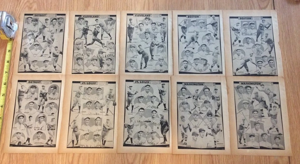 Rare1930 ML Baseball Picture -Spauldings Baseball Guide -AL Teams Hall Of Famers - Image 1 of 4