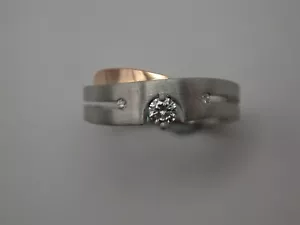 Edler Designerring Platin 950 / Gold 750 - Bild 1 von 13
