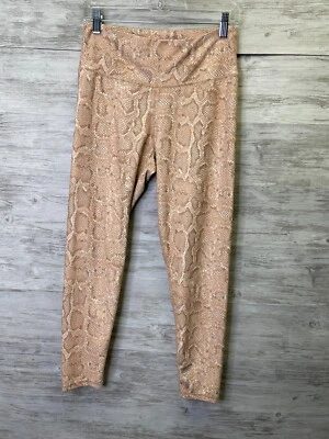 BCBG Maxazria Leggings Talla L Mujer Estampado Serpiente Pierna Ajustada Elastizada Recortada Foto 1 de 4