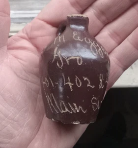JNO.M.EGGEMEYER GROCER 401-403 MAIN ST RARE EARLY 1900 RICHMOND,IND SCRATCH JUG - Bild 1 von 10