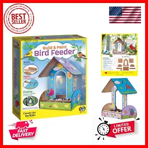 Build and Paint Bird Feeder Wood Craft Kit - DIY Bird House Kit for Children,... - Picture 1 of 10