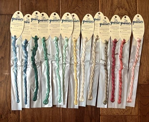 Pearsall's Filoselle Embroidery Silk, lot of 13 skeins, 4 meters each, 6-ply - Picture 1 of 2