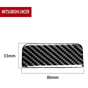 1x Carbon Fiber Glove Box Latch Trim Decal Fit For 2008-2015 Mitsubishi Lancer - Picture 1 of 6